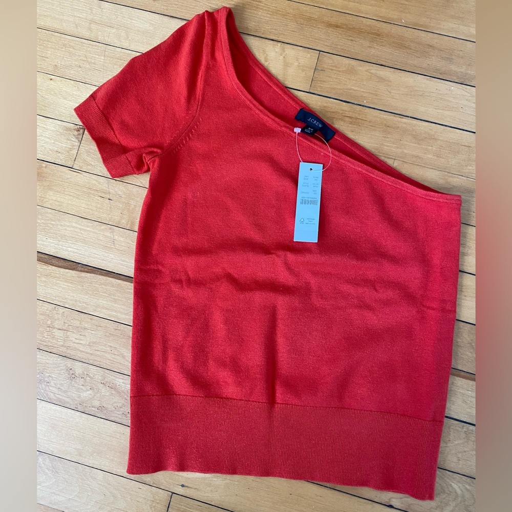 J.Crew one shoulder stretch sweater